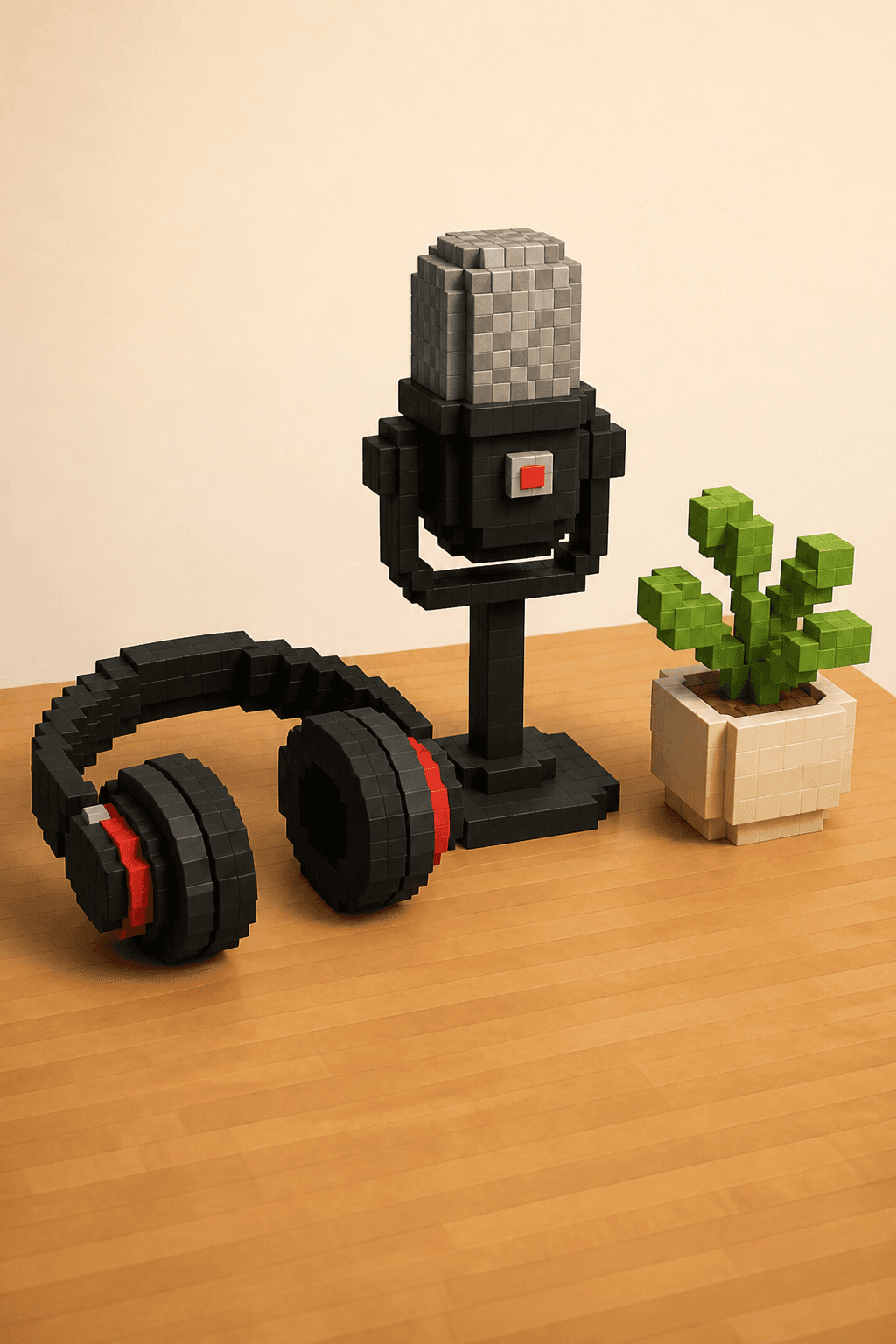 Podcast microphone for student stories